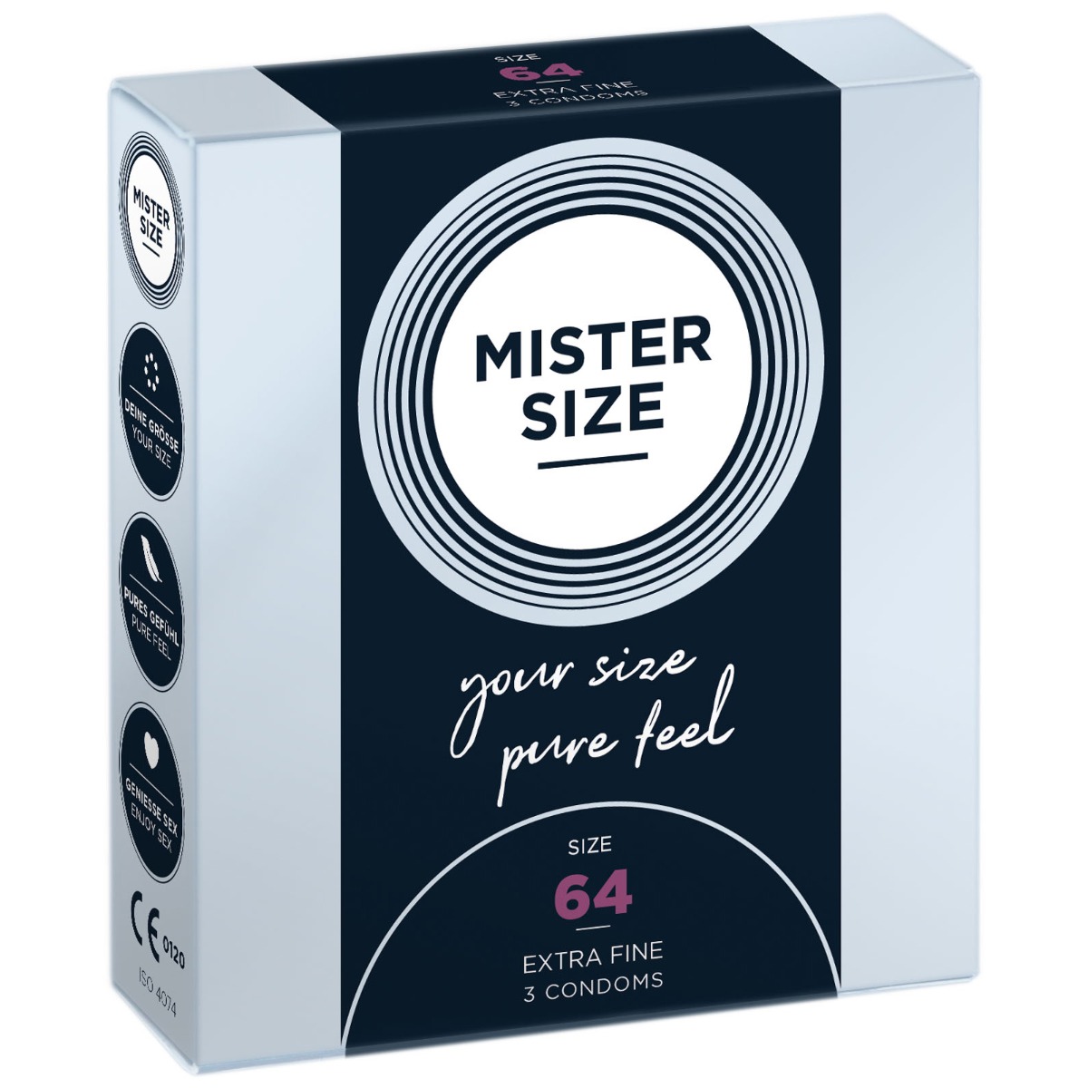 MISTER SIZE - pure feel Condoms - Size 64 mm (3 pack)