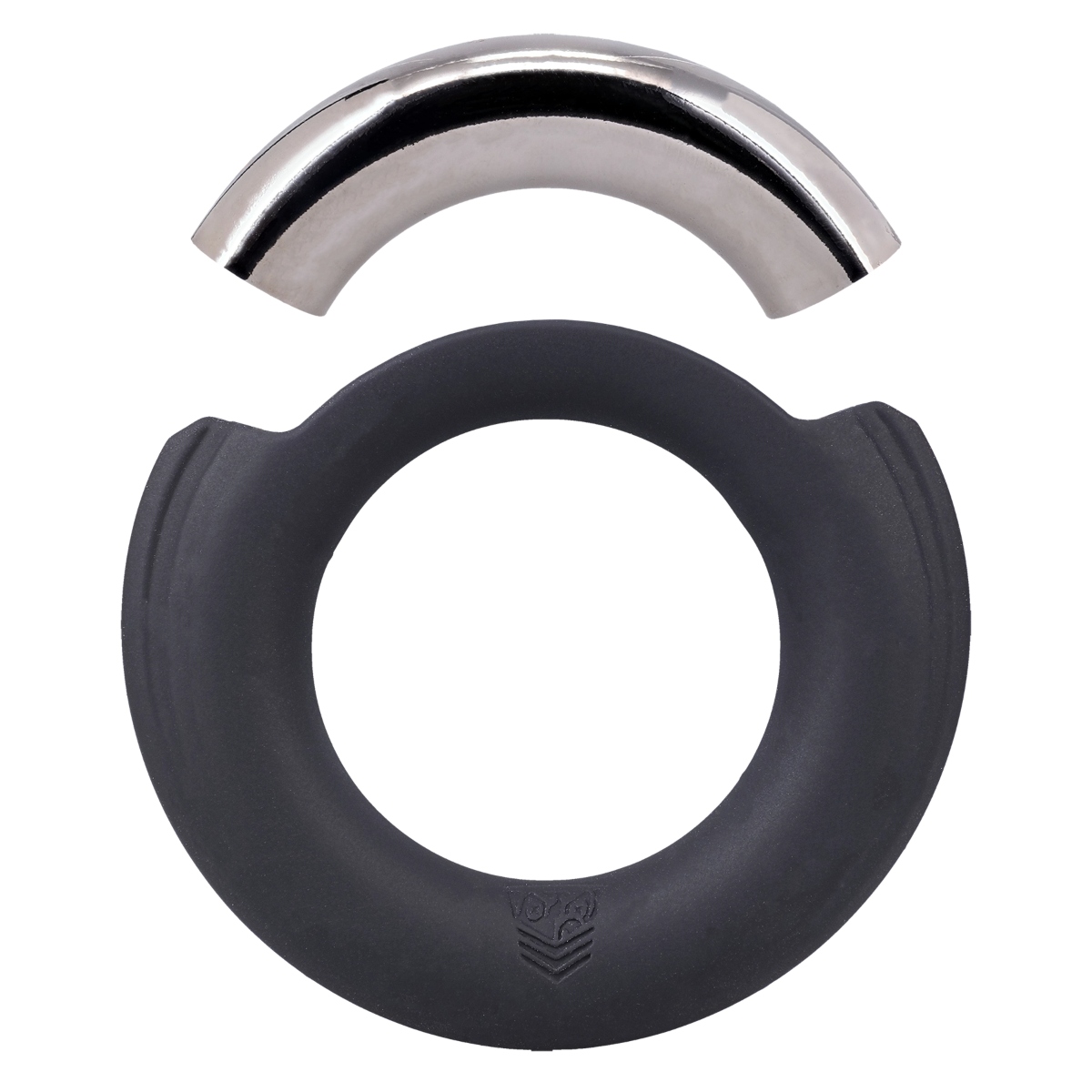 Fort Troff Pinch Zero Cock Ring Black Silver - Fort Troff - Toys & Accessories - adult product at KS Store