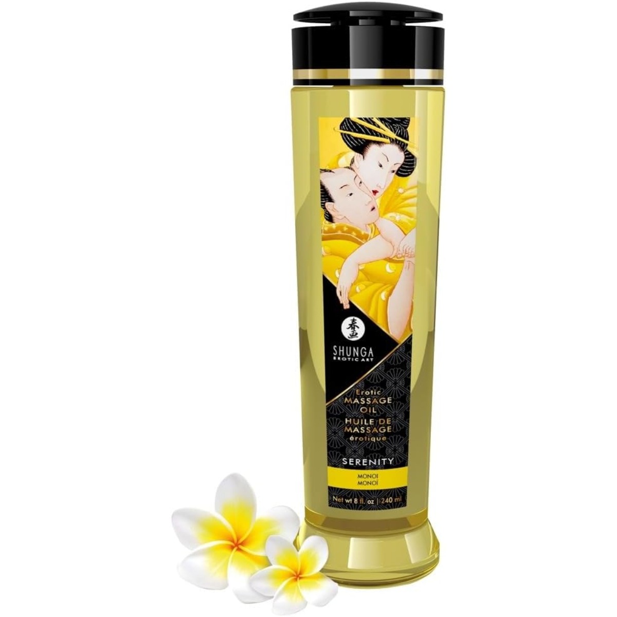 Tester Shunga Massage Oil Serenity / Monoi - Shunga - Massage - adult product at KS Store