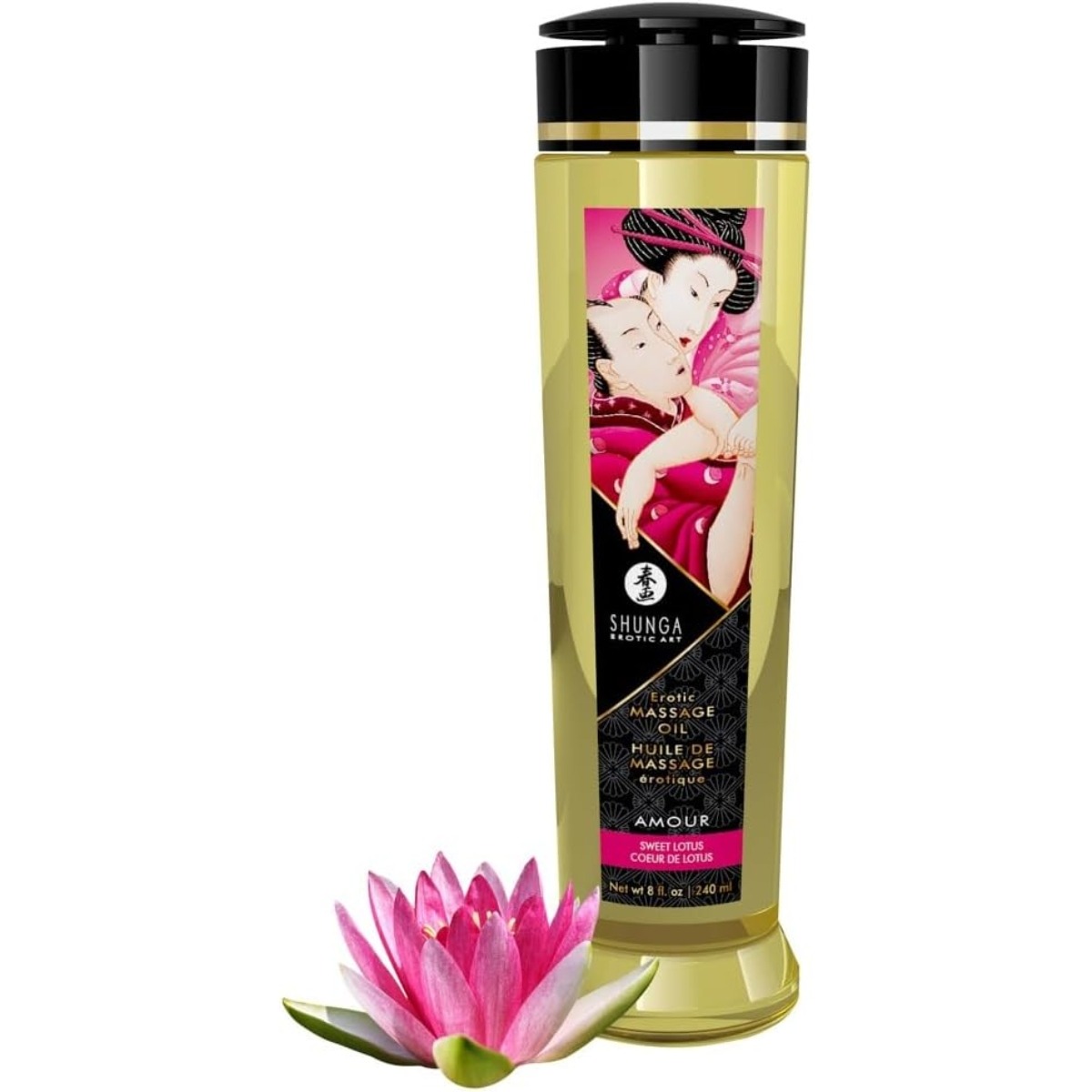 Tester Shunga Massage Oil Amour / Sweet Lotus - Shunga - Massage - adult product at KS Store