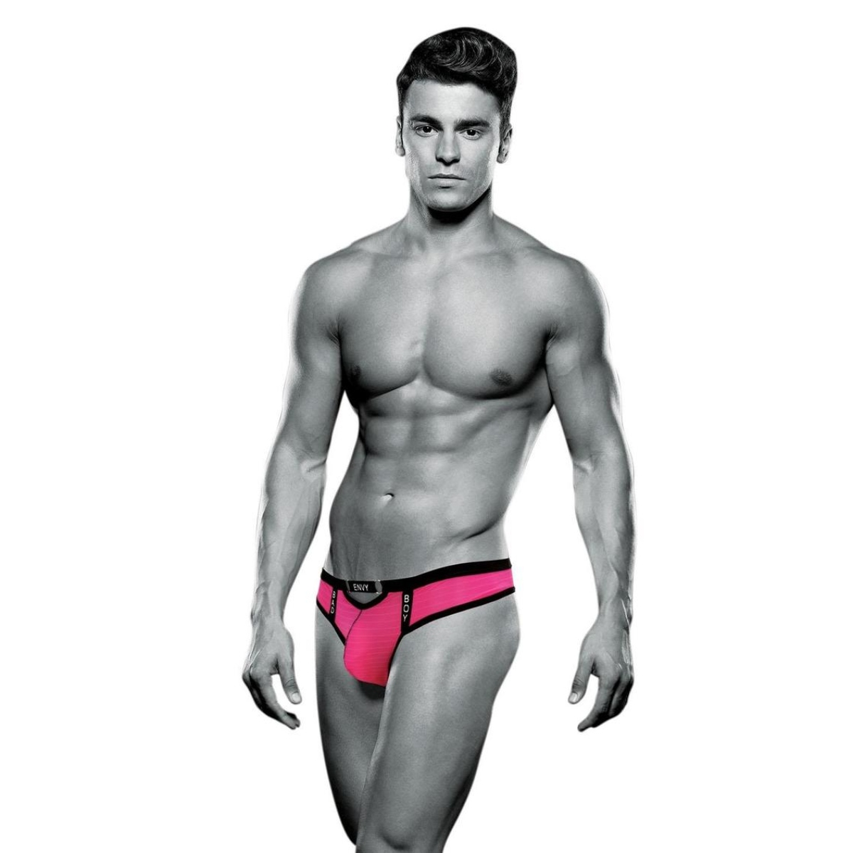 ENVY BAD BOY THONG - PINK - S/M - Envy - Lingerie & Underwear - adult product at KS Store