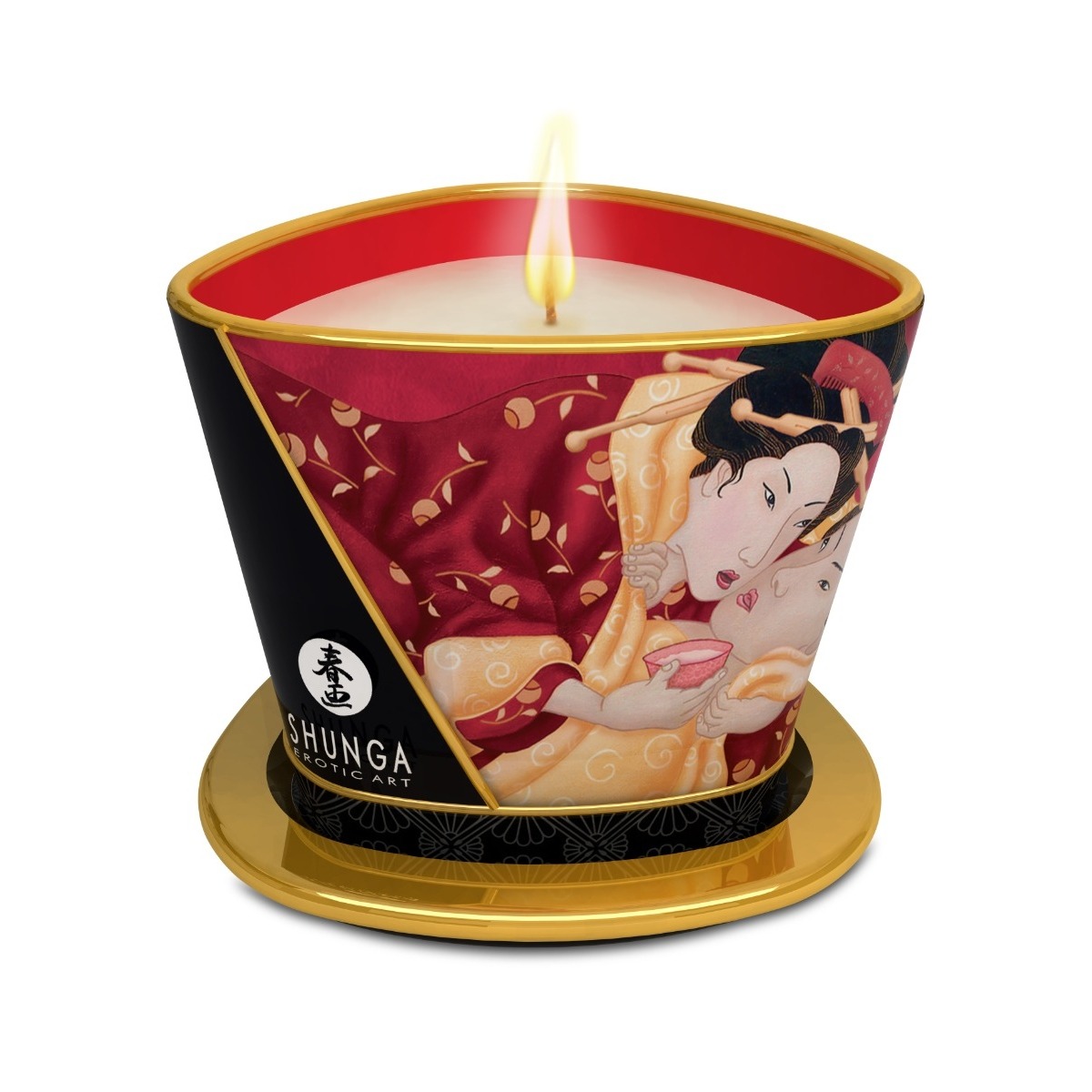 Shunga Massage Candles 170ml Romance/Strawberry sparkling Wine - Shunga - Massage - adult product at KS Store