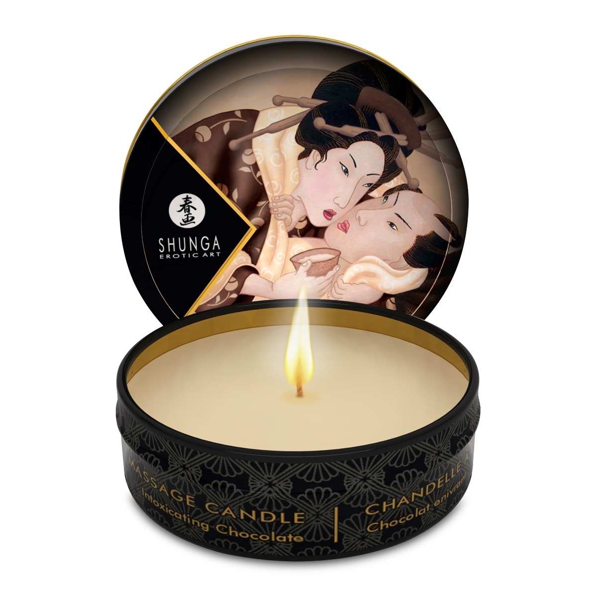 Shunga Mini Candlelight Massage Candles 30ml Excitation / Intoxicating Chocolate - Shunga - Massage - adult product at KS Store
