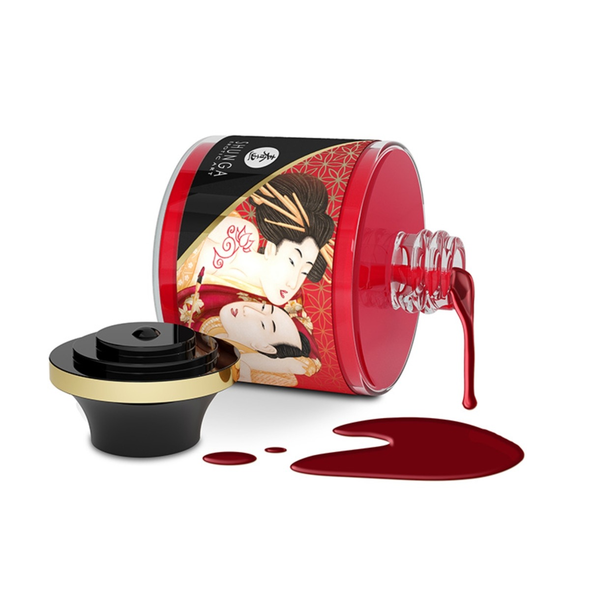 Shunga Edible Body Painting Sparkling Strawberry Wine - Shunga - General - adult product at KS Store