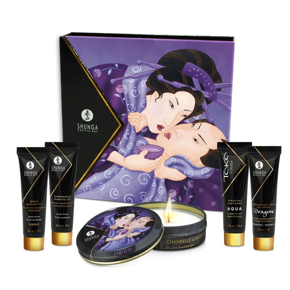 Shunga Luxury Gift Set Geisha's Secret Kit Exotic Fruits - Shunga - Massage - adult product at KS Store
