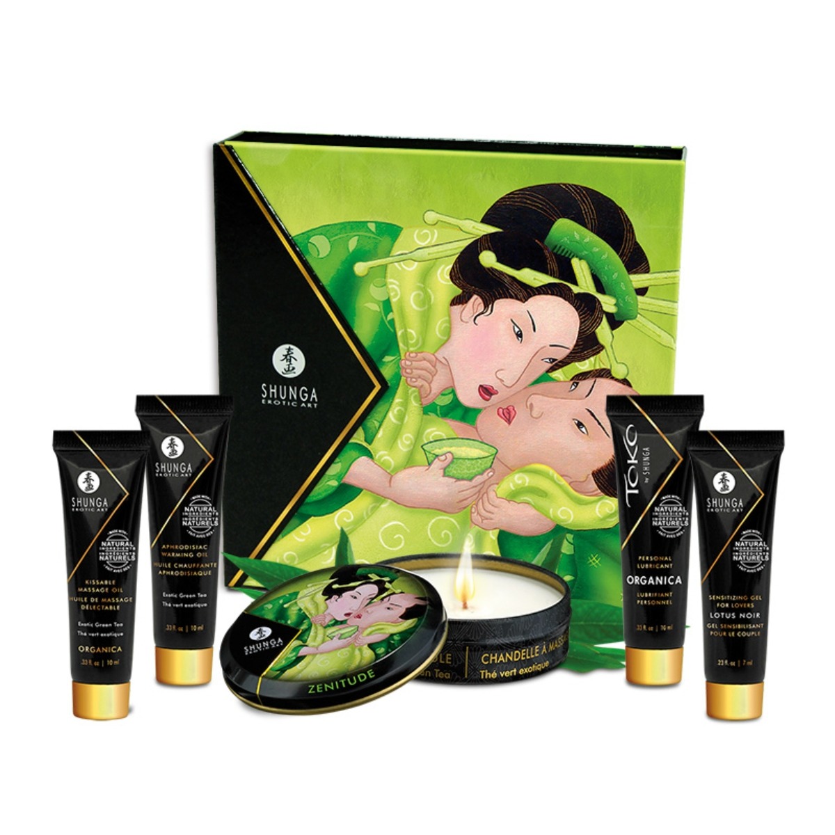 Shunga Luxury Gift Set Geisha's Secret Kit Organica - Shunga - Massage - adult product at KS Store