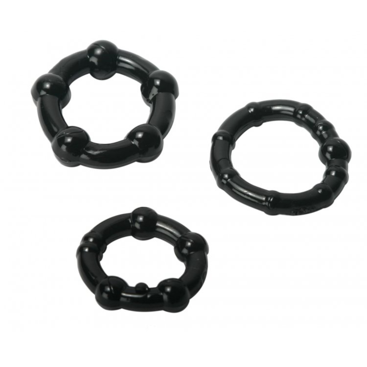 Trinity For Men Penis Rings Set Of 3 TPR Clear - Trinity for Men - Lingerie & Underwear - adult product at KS Store