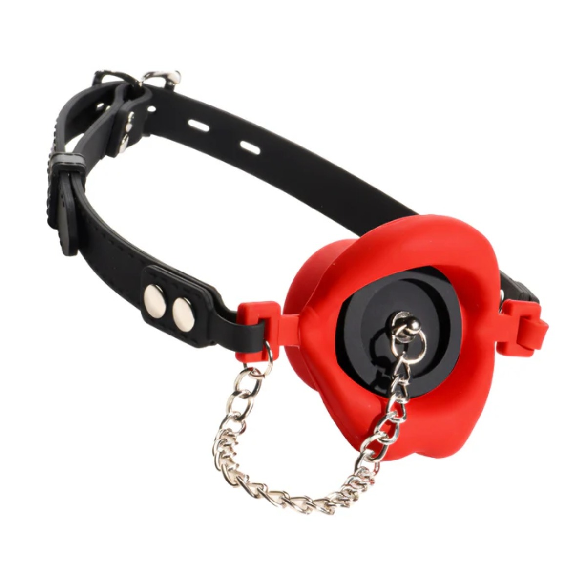 Master Series Plugged Silicone Feeding Gag Red - Master Series - Gags - adult product at KS Store