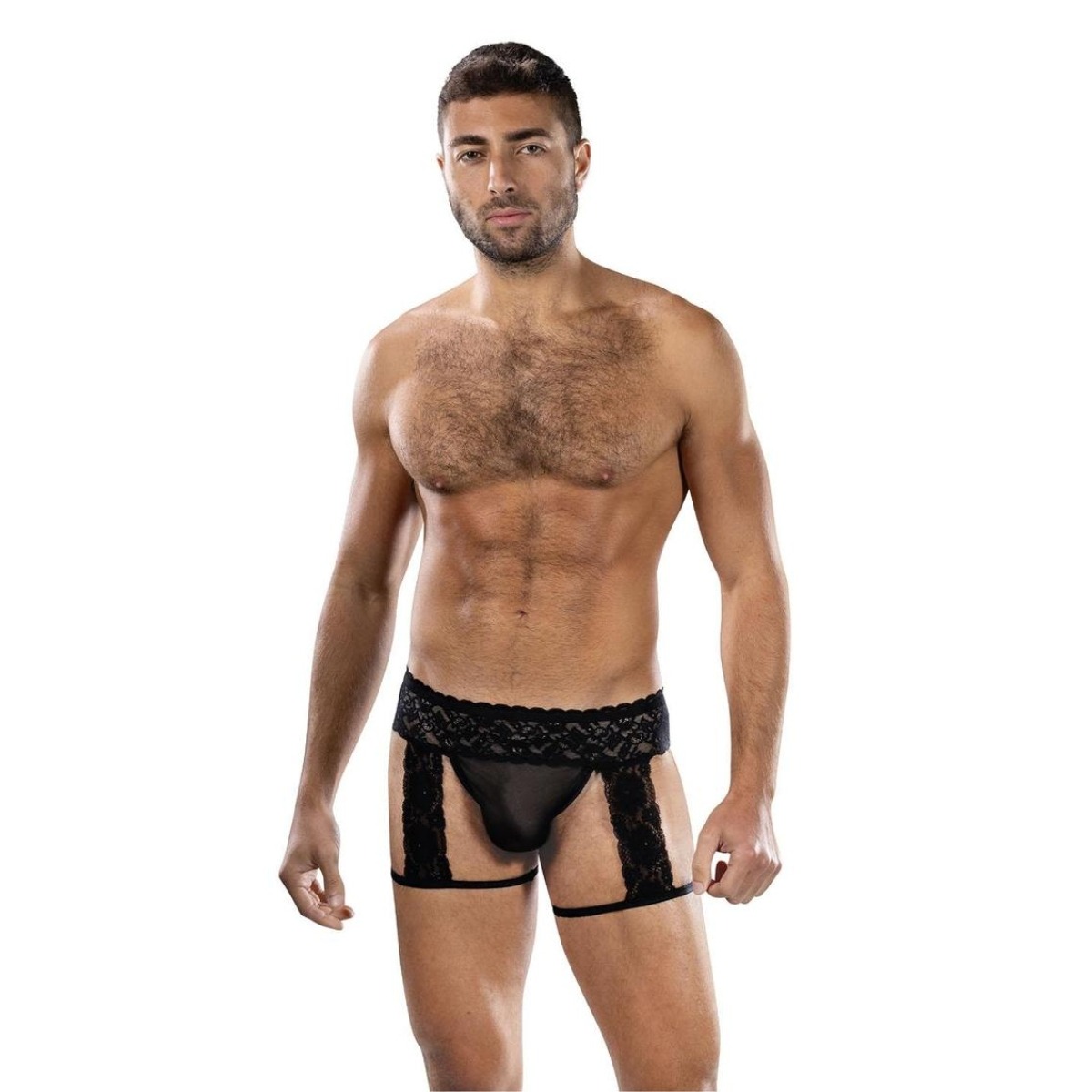 Envy Midnight Stride Garters Black OS - Envy - Lingerie & Underwear - adult product at KS Store