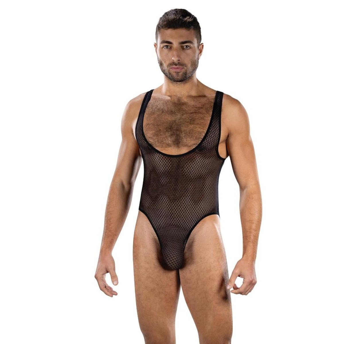 Envy Fierce Deep V Mesh Bodysuit Black OS - Envy - Lingerie & Underwear - adult product at KS Store