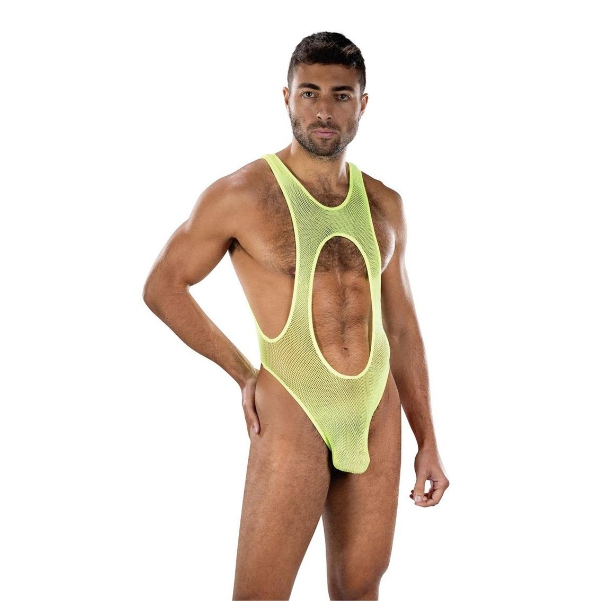 Envy Bare Sunshine Mesh Singlet Neon - Envy - Lingerie & Underwear - adult product at KS Store