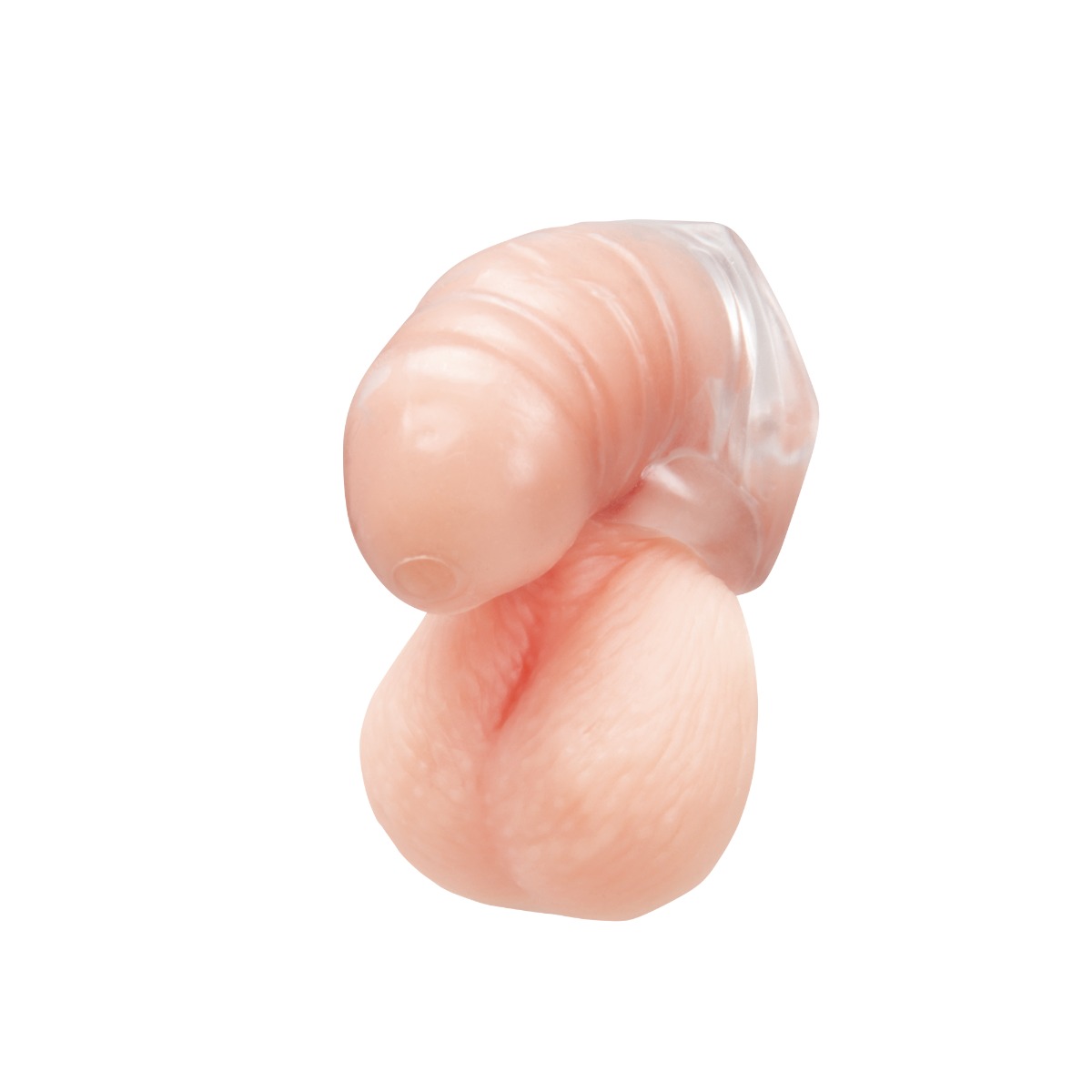 Blueline Silicone Chastity Cage With Ball Loop And Pisshole - Blue Line - Lingerie & Underwear - adult product at KS Store