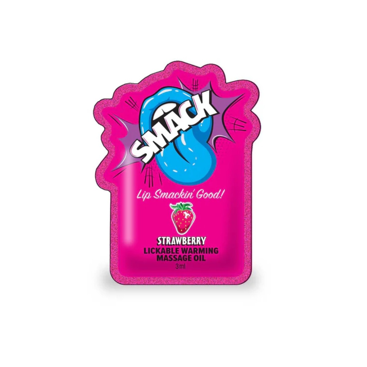 Smack Lickable Massage Oil 3ml Pouch Strawberry - Smack - Massage - adult product at KS Store
