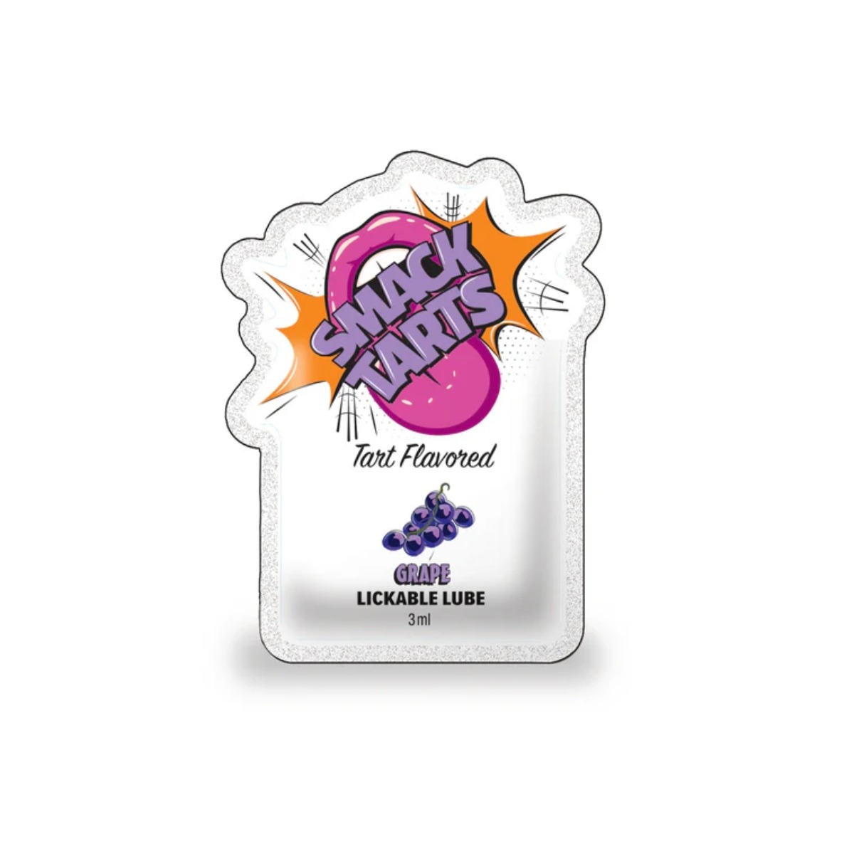 Smack Tarts Lickable Lube Sour Grape 3ml Pouch - Smack - Massage - adult product at KS Store