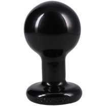 The Classic Round Butt Plug Medium Black