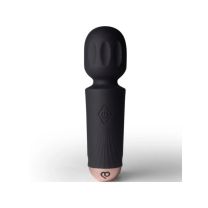 Rocks Off Rechargeable Mini Wand Black Tulip