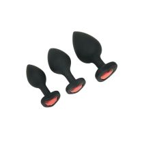 WS HEARTBREAKER 3PC JEWELED ANAL SET