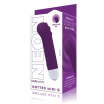 Bodywand Neon Mini Vibe Dotted Mini G Vibrator Purple