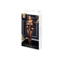 Baci Longsleeve Crotchless Bodystocking Black Q
