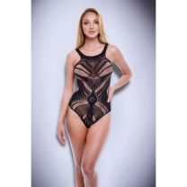 Baci Jacquard Bodysuit Black