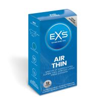 EXS Air Thin Condoms  12-Pack - Natural Latex & Silicone Lubricated Box