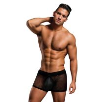 Envy Snap Down Mesh Boxer Brief Black LXL