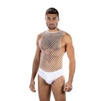 Envy Full Effect Fishnet 2 Piece Set White