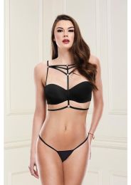 Baci Sexy Strappy Bra Harness Black