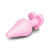 b-Vibe Butties B-Mine Heart Shaped Silicone Butt Plug Pink