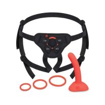 Beginners Strap On Harness Set With 5 Inch Silicone Dildo Peg