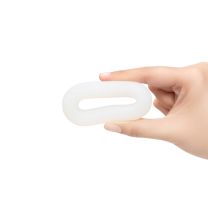 b-Vibe Flex Ring Loop Silicone Cock Ring Clear