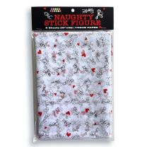 Naughty Stick Figure Tissue Paper