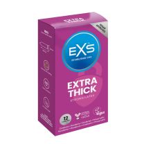 EXS Extra Thick 12pack - Natural Latex & Silicone Lubricated Box