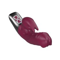 Titanz Rotating 3.5inch Rechargeable Rabbit With Clit Stimulation Purple