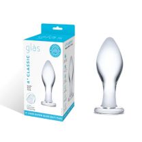 Glas 4inch Butt Plug Clear