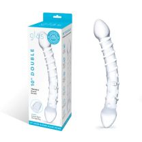 Glas 10inch Double Trouble Dildo Clear