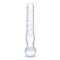 Glas 8inch Joystick Dildo Clear