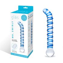 Glas 6.5inch Mr Swirly G Spot Glass Dildo Clear