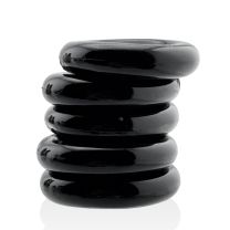 Oxballs Jacker 5 Stack Super Strong Cockrings Black
