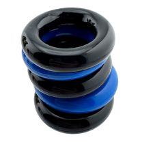 Oxballs Jacker 5 Stack Super Strong  Cockrings Blue/Black