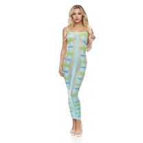 Lapdance Blue Horizon Maxi Dress Blue