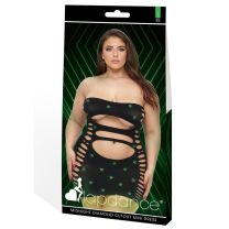 Lapdance Midnight Diamond Cutout Mini Dress Glow In The Dark QS
