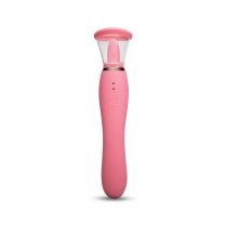Le Wand Lick Double Ended Vibrator With Tongue Stimulator Pink