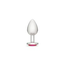 Me You Us Crystal Jewels Metal Butt Plug Pink Large