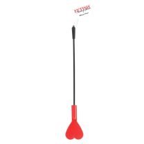 Fetish Fantasy Series Silicone Heart Flapper - Red/Black