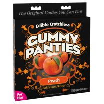 Edible Crotchless Gummy Panties - Peach