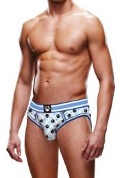 Prowler Blue Paw Backless Brief Blue White