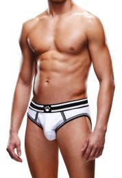 Prowler Backless Brief White Black