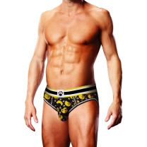 Prowler BDSM Rubber Ducks Open Brief Black Yellow