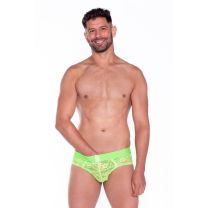 Prowler Lace Brief Large Neon Green
